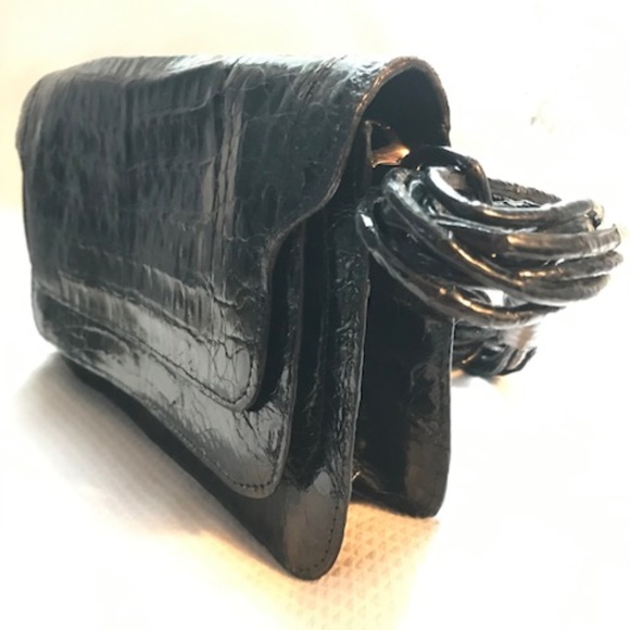 Nancy Gonzalez black crocodile hand/shoulder bag - Picture 8 of 8